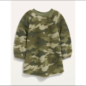 Old Navy Crew-Neck Sherpa Dress for Toddler Girl 5T
